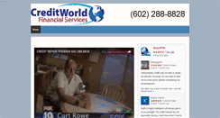 Desktop Screenshot of creditworldfinance.com